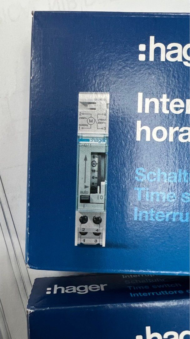 Hager EH011 daily time switch, Furniture & Home Living, Lighting & Fans