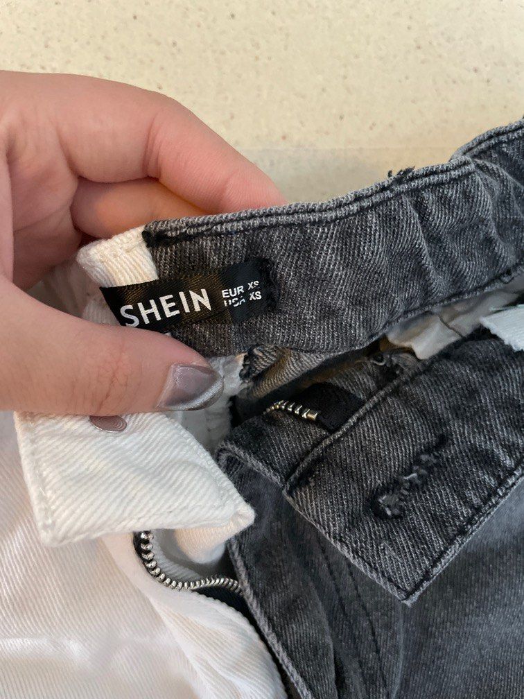 Half half jeans, Women's Fashion, Bottoms, Jeans & Leggings on Carousell