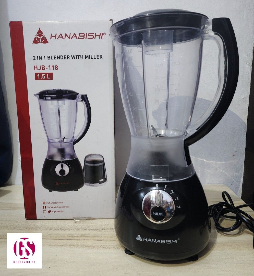 Hanabishi Blender 1.5L, TV & Home Appliances, Kitchen Appliances