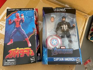 Hasbro Marvel Legends Spiderman + Captain America