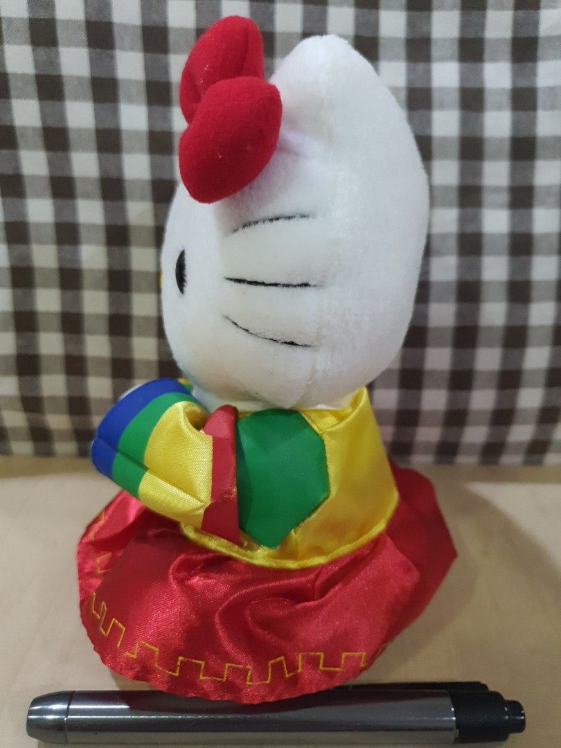 Hello kitty in korean hanbok plush 18cm hobbies toys toys games