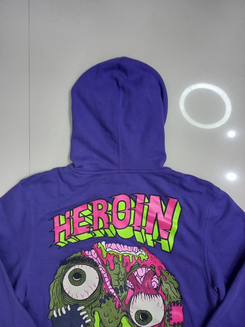 Heroin skateboards hoodie top