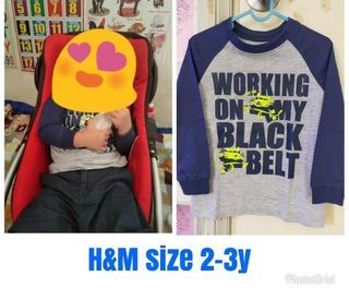 Hnm kids top / boy long slevee / kaos h&m anak