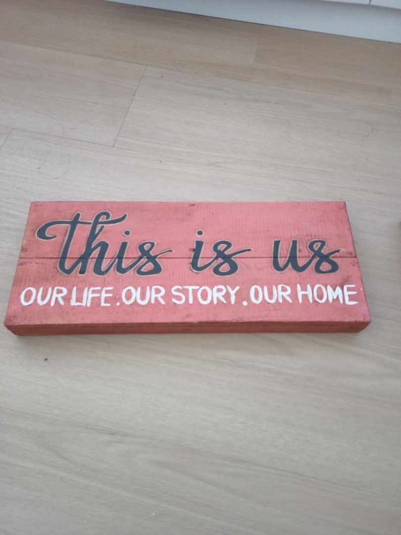 Home decor sign wooden board Home, Furniture & Home Living, Home Decor