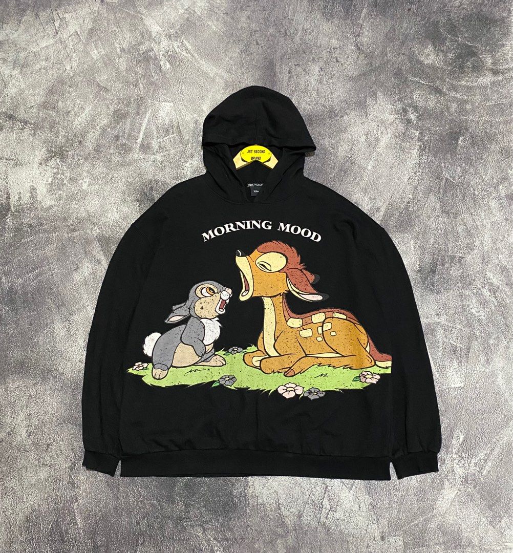 Hoodie Disney X Zara, Fesyen Pria, Pakaian , Atasan di Carousell