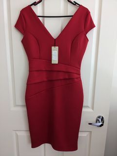 Hot red dress