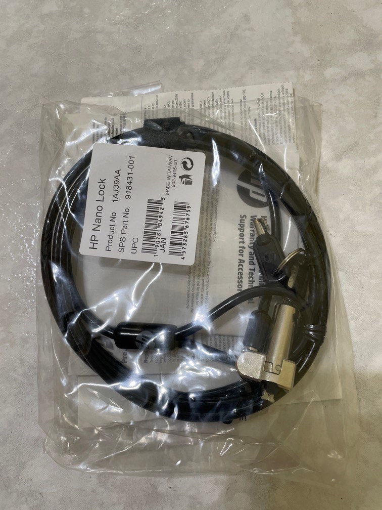HP original laptop lock sealed unused, Computers & Tech, Parts