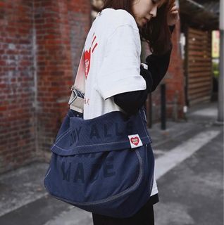 オリジナルデザイン手作り商品 HUMAN MADE HEART DENIM TOTE トート