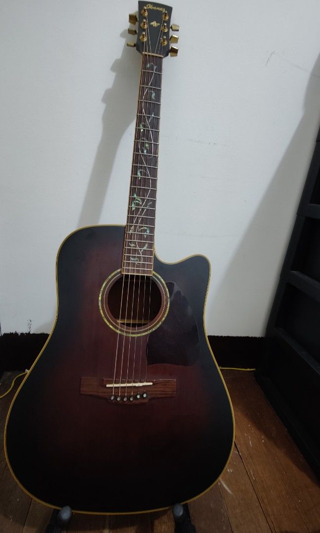 Ibanez Artwood AW40ECE "Tree of Life" Acoustic Guitar, Hobbies & Toys, Music & Media, Musical