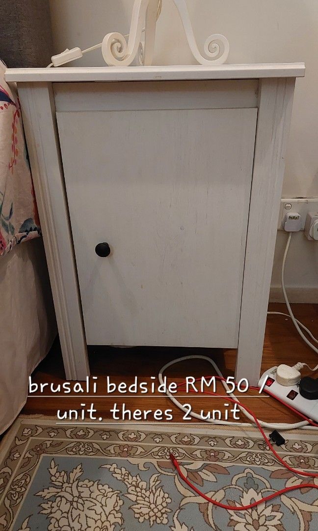 IKEA bedside table and Furniture & Home Living