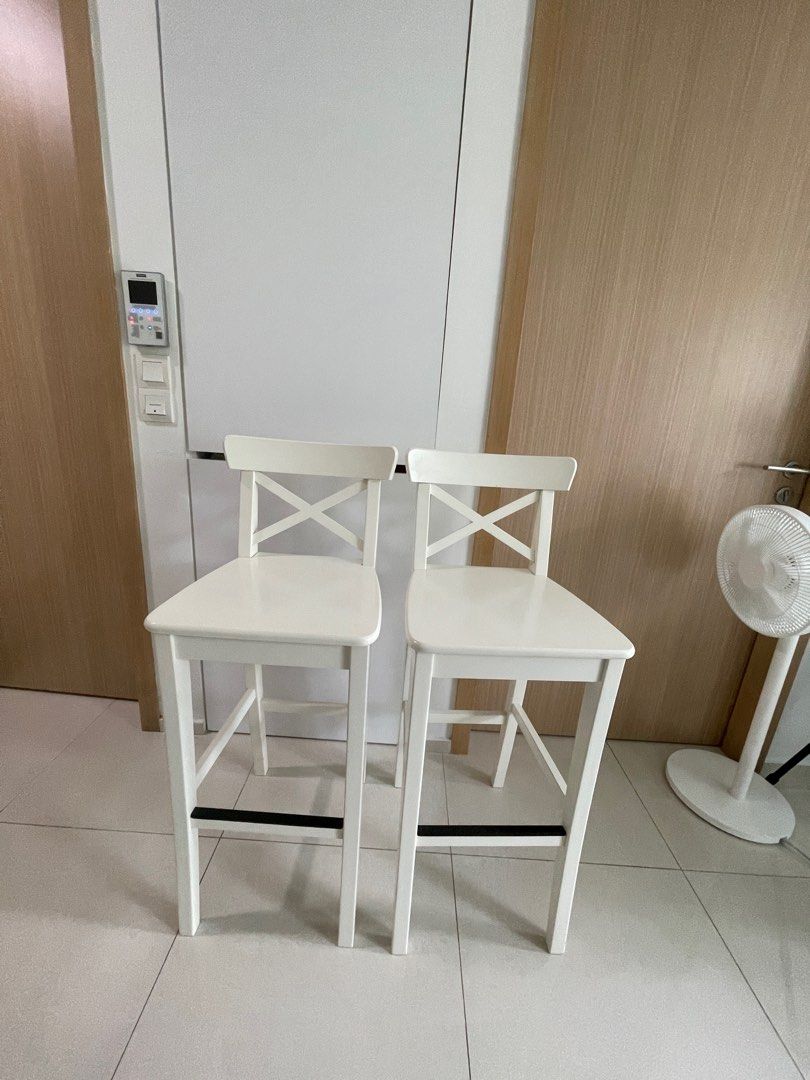 Ikea ingolf bar stool white deals