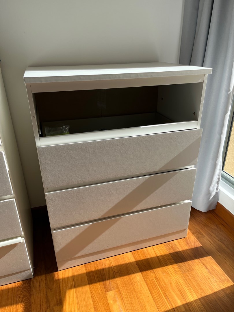 IKEA Malm chest of 4 drawers, Furniture & Home Living, Furniture