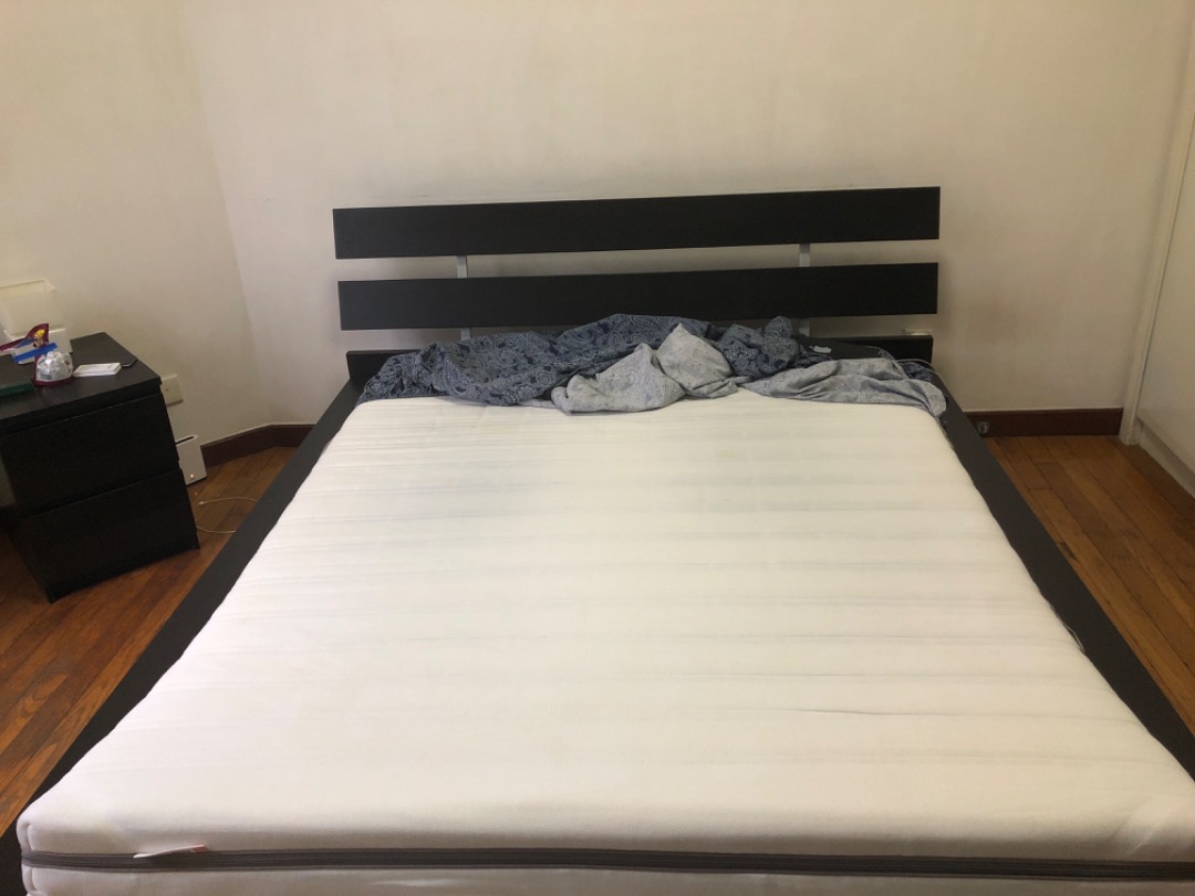 IKEA Queen size Foam Mattress, Furniture & Home Living, Furniture, Bed Frames & Mattresses on