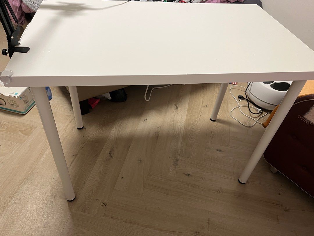 Ikea White table, Furniture & Home Living, Furniture, Tables & Sets on