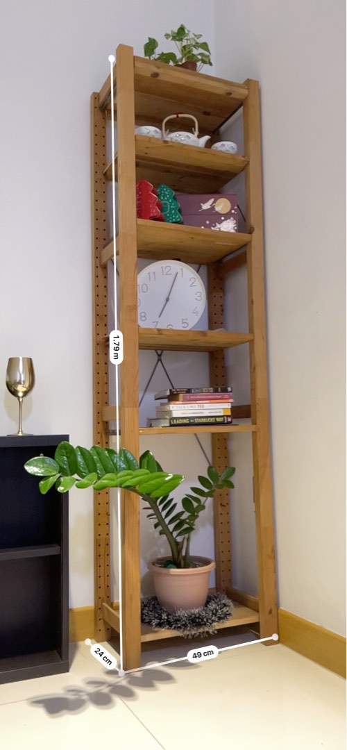 IKEA Wooden shelf rack, Furniture & Home Living, Furniture, Shelves