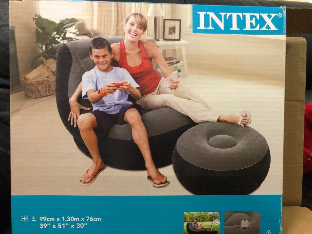 INTEX Inflatable Sofa Chair, Furniture & Home Living, Furniture, Sofas ...