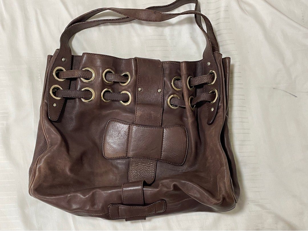 Vintage Jimmy Choo Leather Fringe Studded Bag main image 1