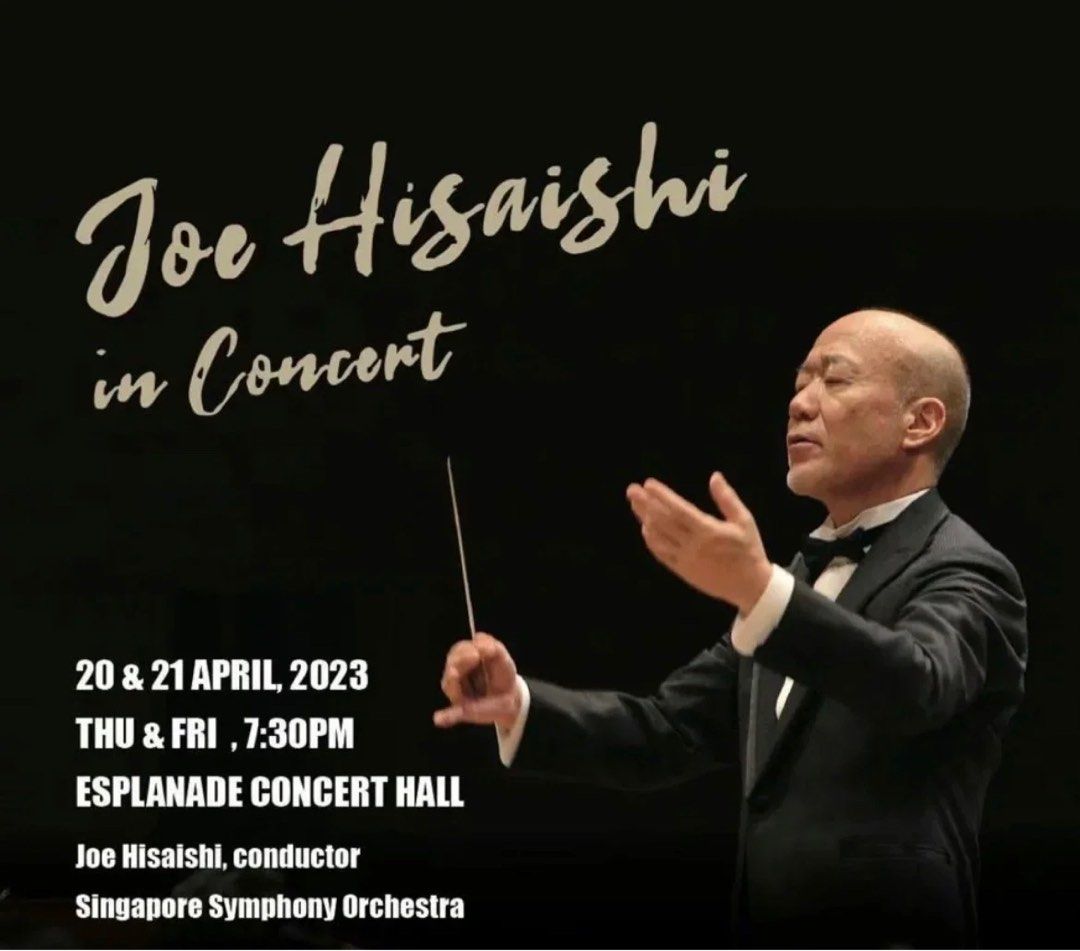 Joe Hisaishi Concert Singapore, Tickets & Vouchers, Event Tickets on