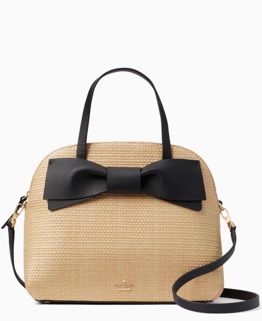 Kate Spade Lotting Straw Bag, Luxury, Bags & Wallets on Carousell