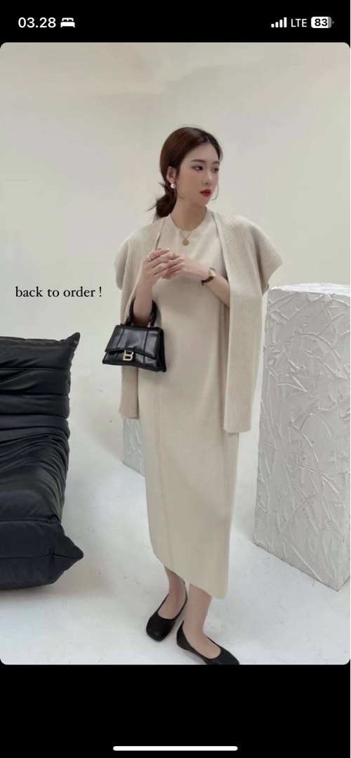 Knit Dress Set on Carousell