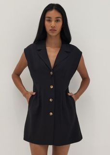 (L) BNWT LB LOVEBONITO Love Bonito Rasha Multiway Tailored Romper - Black