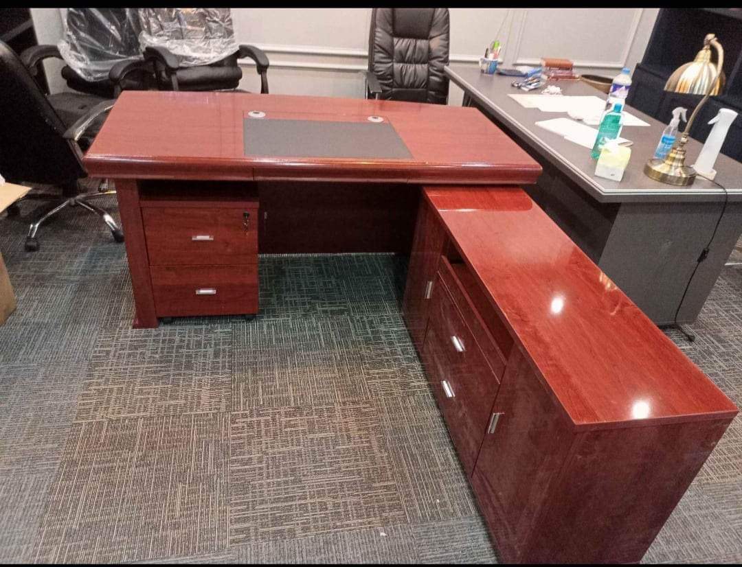 L Shape Executive Table, Furniture & Home Living, Office Furniture