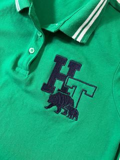 Ladies Hang Ten Authentic Green Polo Shirt