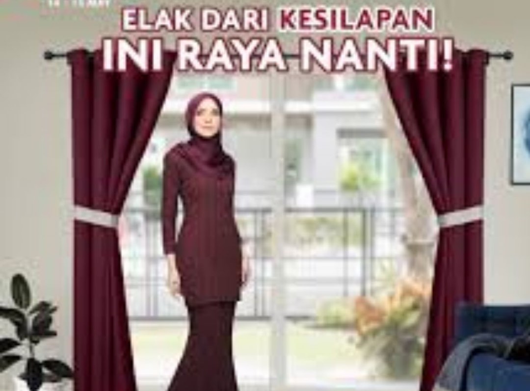 Langsir Baju Raya, Furniture & Home Living, Home Improvement