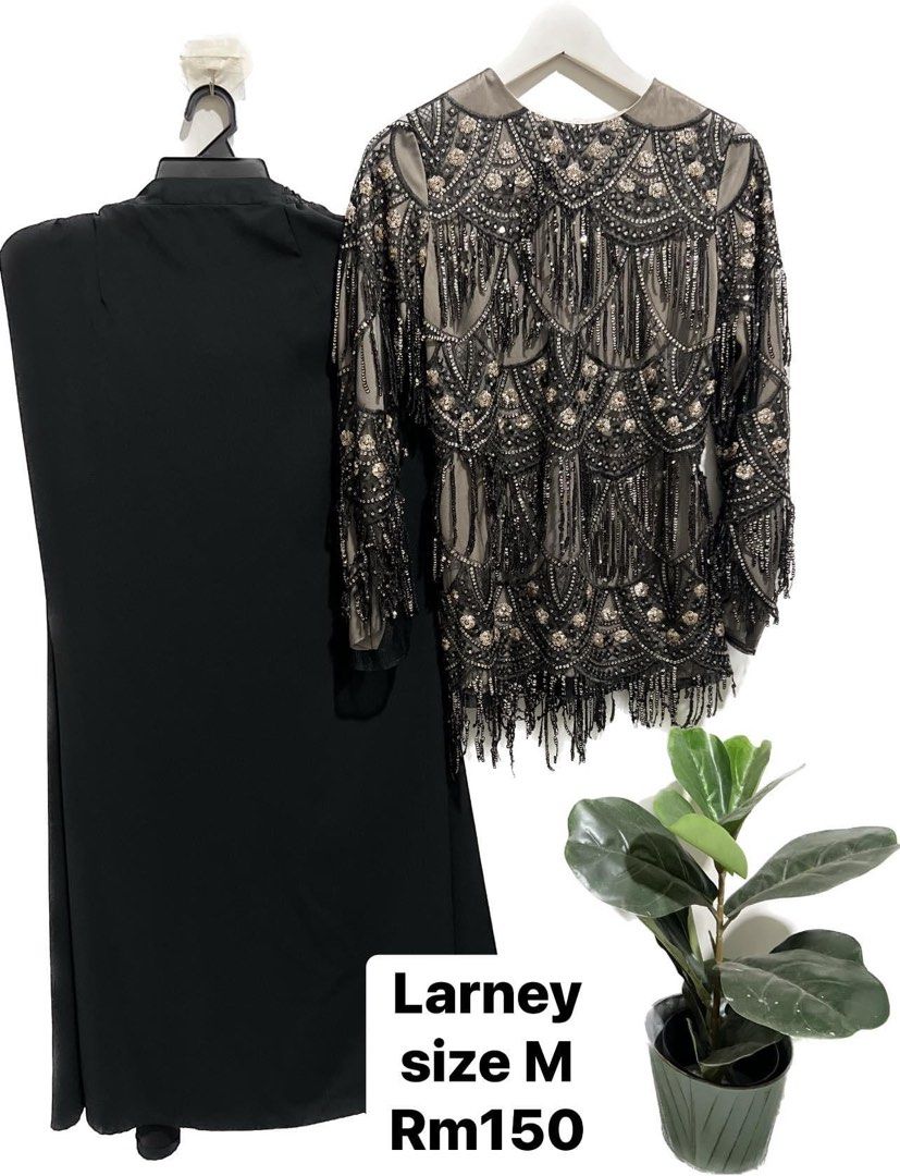 Larney Baju raya, Women's Fashion, Muslimah Fashion, Baju Kurung & sets