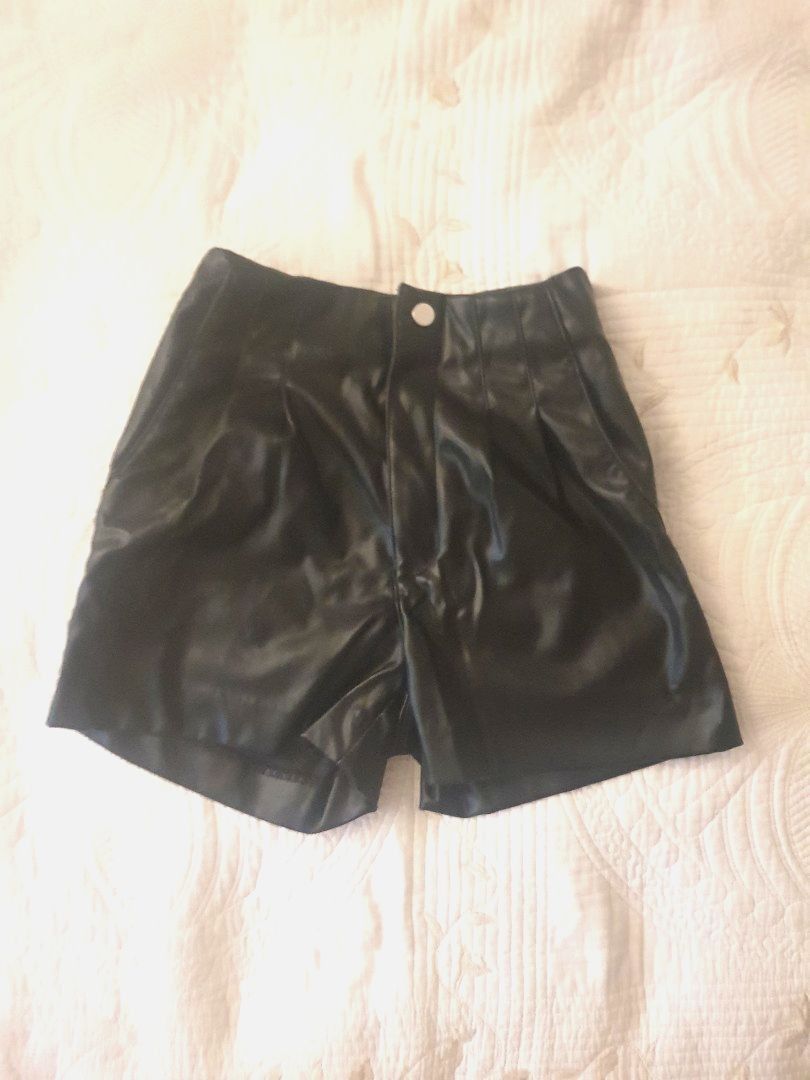 H&m leather shorts online