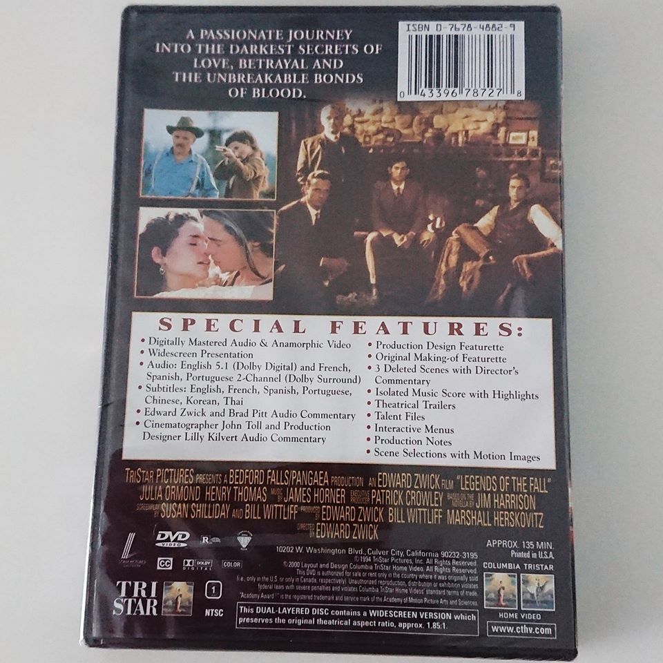 Legends of the Fall Special Edition DVD (US Region 1)
