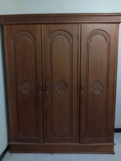 Lemari 3 Pintu Kayu Jati Jepara Asli