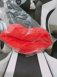Lip Shaped Throw Pillow