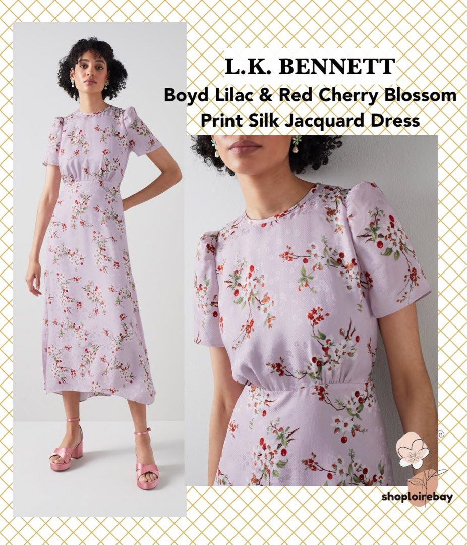 Cherry blossom outlet print dress