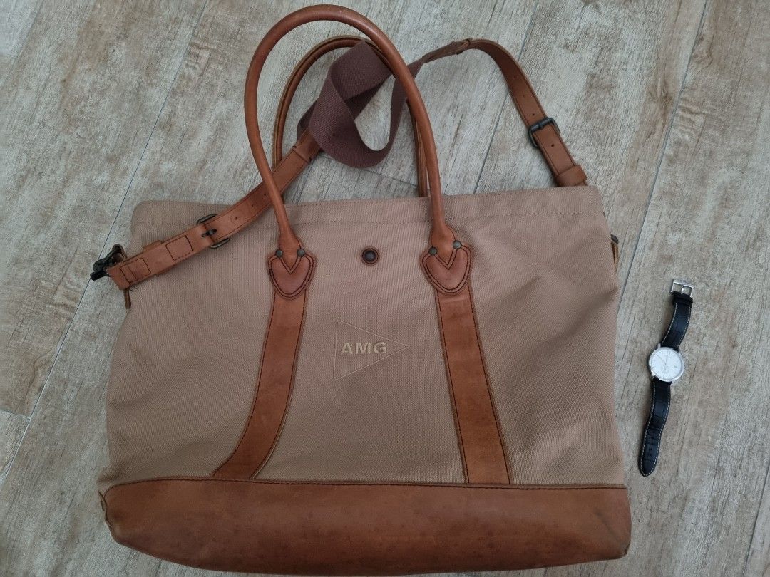 Ll Bean Signature Tote Leather Large Strap Classic, Men'S Fashion, Bags,  Sling Bags On Carousell