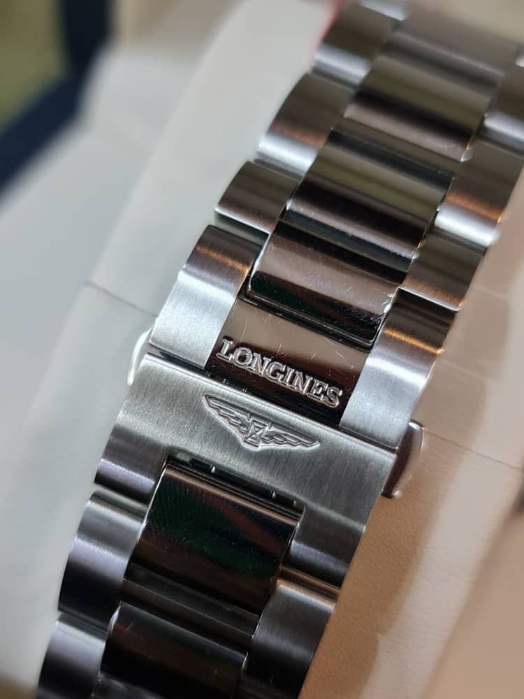Longines L3.759.4 Watch Men Swiss Made Quartz Calibre L157 Case 41mm Sapphire Crystal Warranty Still Valid Till 08 07 2023 Comes With Card Box