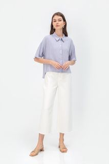 LOOKING LAB JOANNE LINEN BUTTONDOWN SHIRT