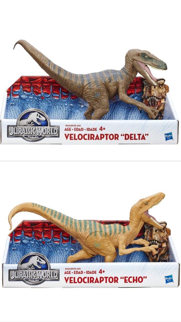 Looking to buy Jurassic World Hasbro Velociraptor “Echo” & “Delta”, Hobbies  & Toys, Toys & Games on Carousell
