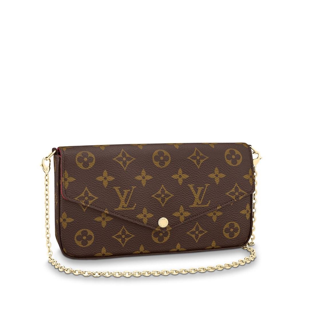 Brand New Louis Vuitton Felicie Pochette Damier, Monogram., Luxury, Bags &  Wallets on Carousell