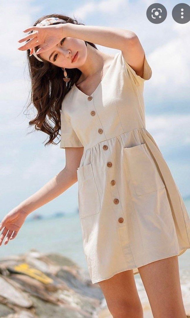 Babydoll linen dress online