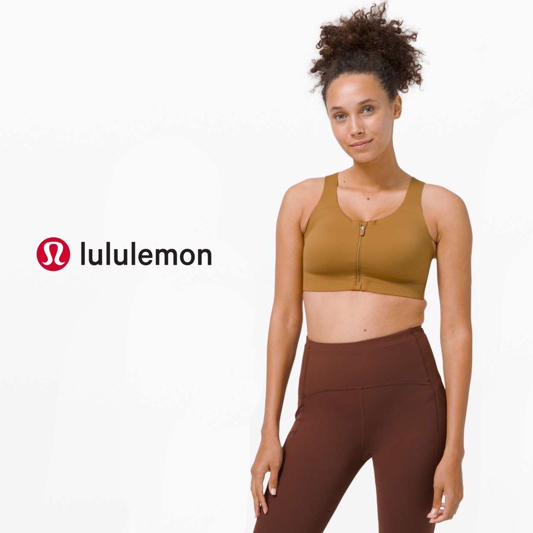 New Lululemon Enlite Zip front Sports Bra 34C, Women's Fashion, Activewear  on Carousell