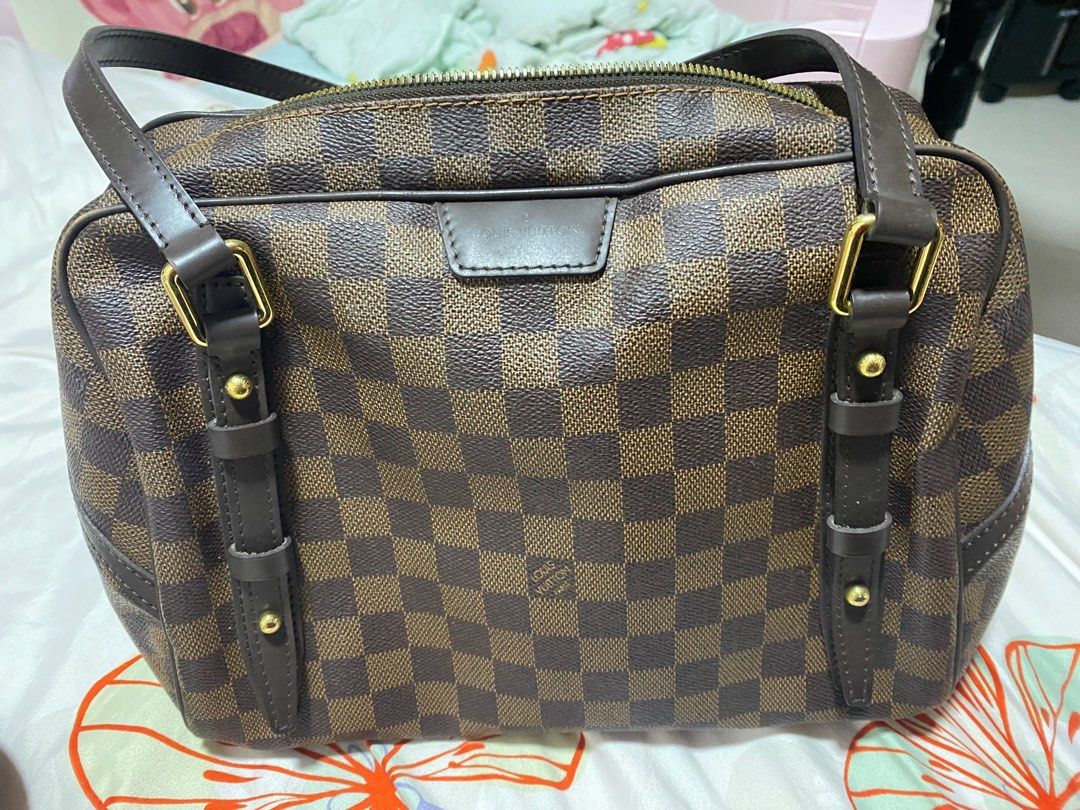 LOUIS VUITTON Damier Ebene Rivington PM Shoulder Bag - Sale ( Damage P