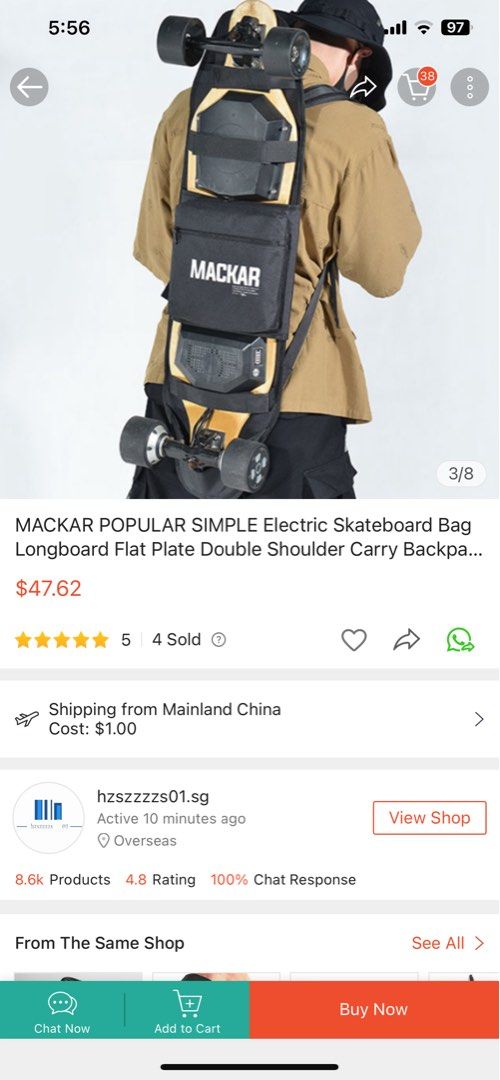 Electric longboard bag online