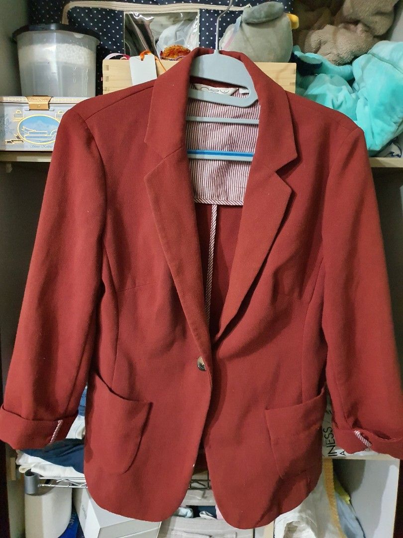 Red sale casual jacket