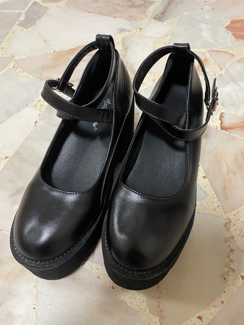 MARY JANE chunky platforms, Women's Fashion, Footwear, Wedges on Carousell