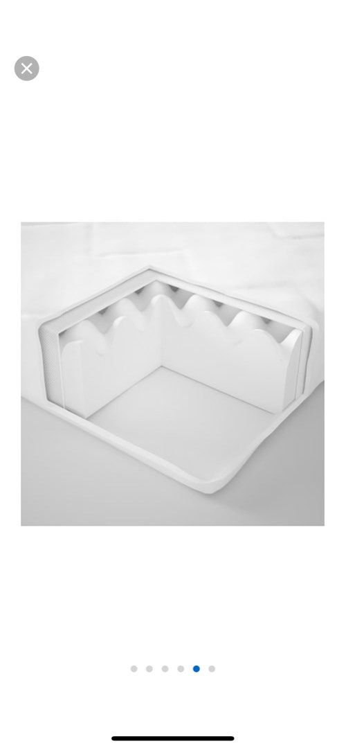 Mattress, UNDERLIG Foam mattress for junior bed White 70x160 ikea