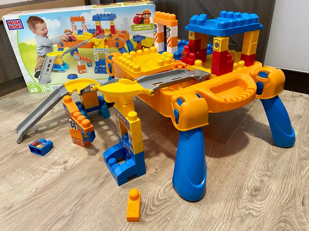 Mega bloks build n go table clearance