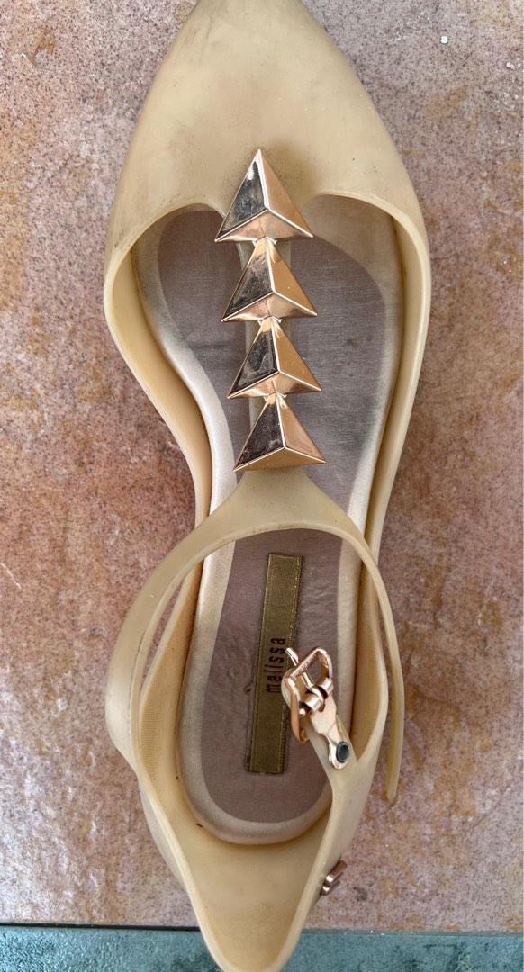 Melissa rose gold slides online