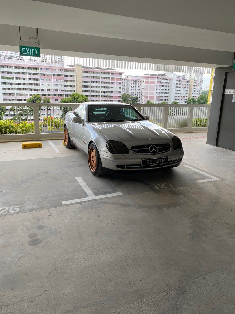 Mercedes-Benz SLK-Class Slk 230 Auto (Category: Used Cars) located in Singapore. Submitted by R7887 (Listing ID 1222992024, Image 1). Description: R170, Silver & black interior. Fully rebuilt. Mint condition.New black leather interior. Coe till dec 2027. Just serviced. Owner ‘s 3rd car. Fussy owner. Car plate will be retained by owner.No dealers n consignment..