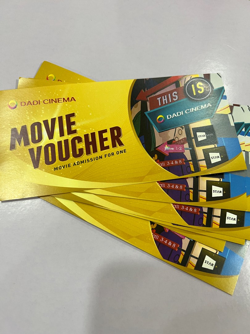 Movie vouchers, Tickets & Vouchers, Event Tickets on Carousell